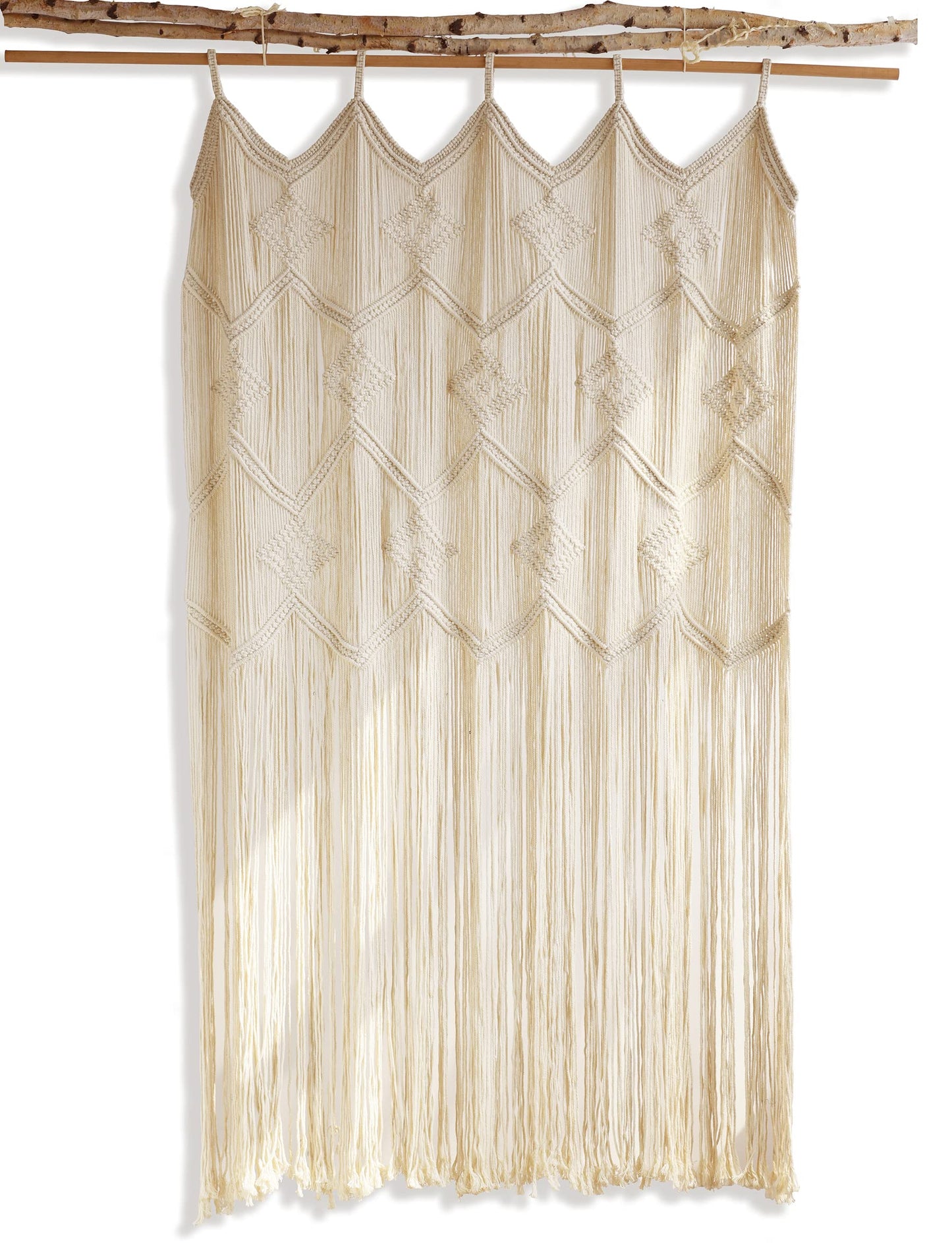 Macrame Curtains Window Doorway Curtains Long Boho Wedding Backdrop