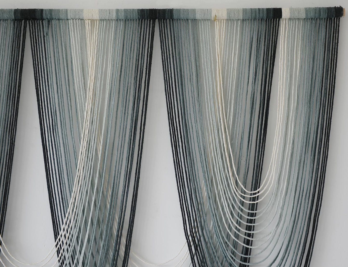 Large Macrame Wall Hanging Dip-Dyed Boho Wall Decor Craftsmanship Fiber Art
