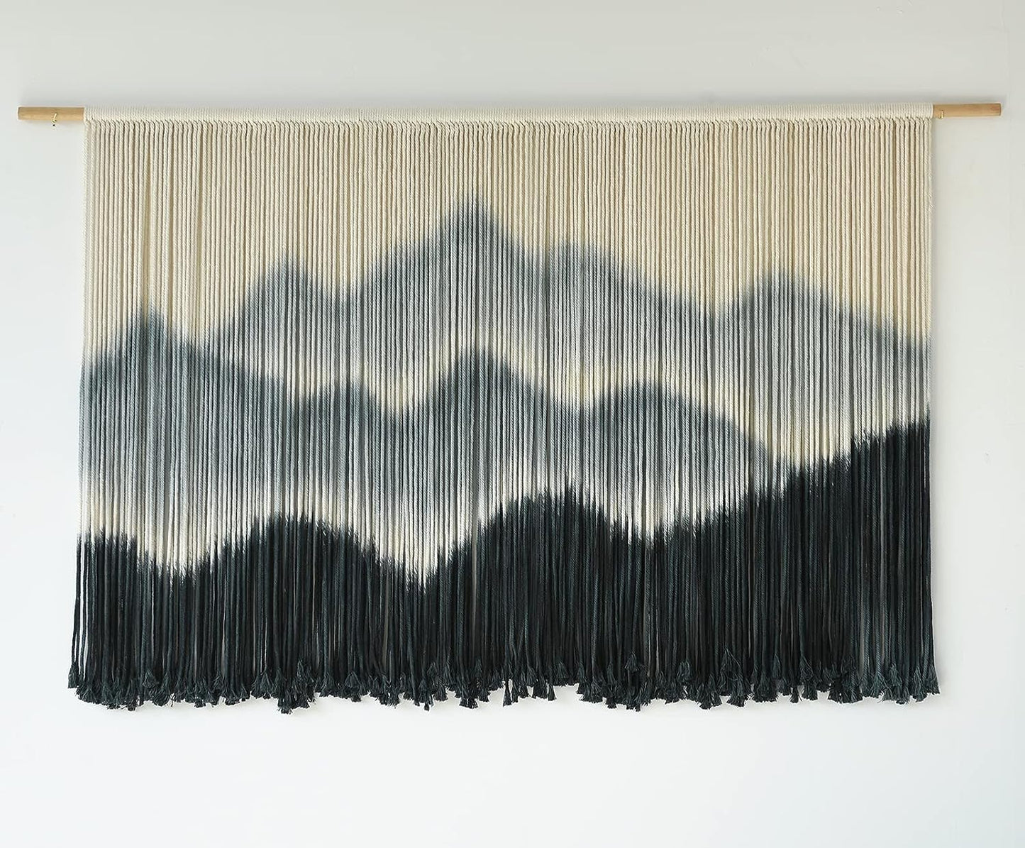 Macrame Wall Hanging Mountain Dip-Dyed Macrame Wall Decor