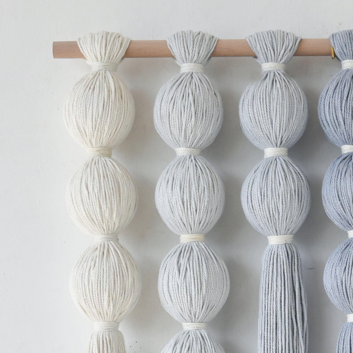 Macrame Wall Hanging Blue Yarn Wall Art