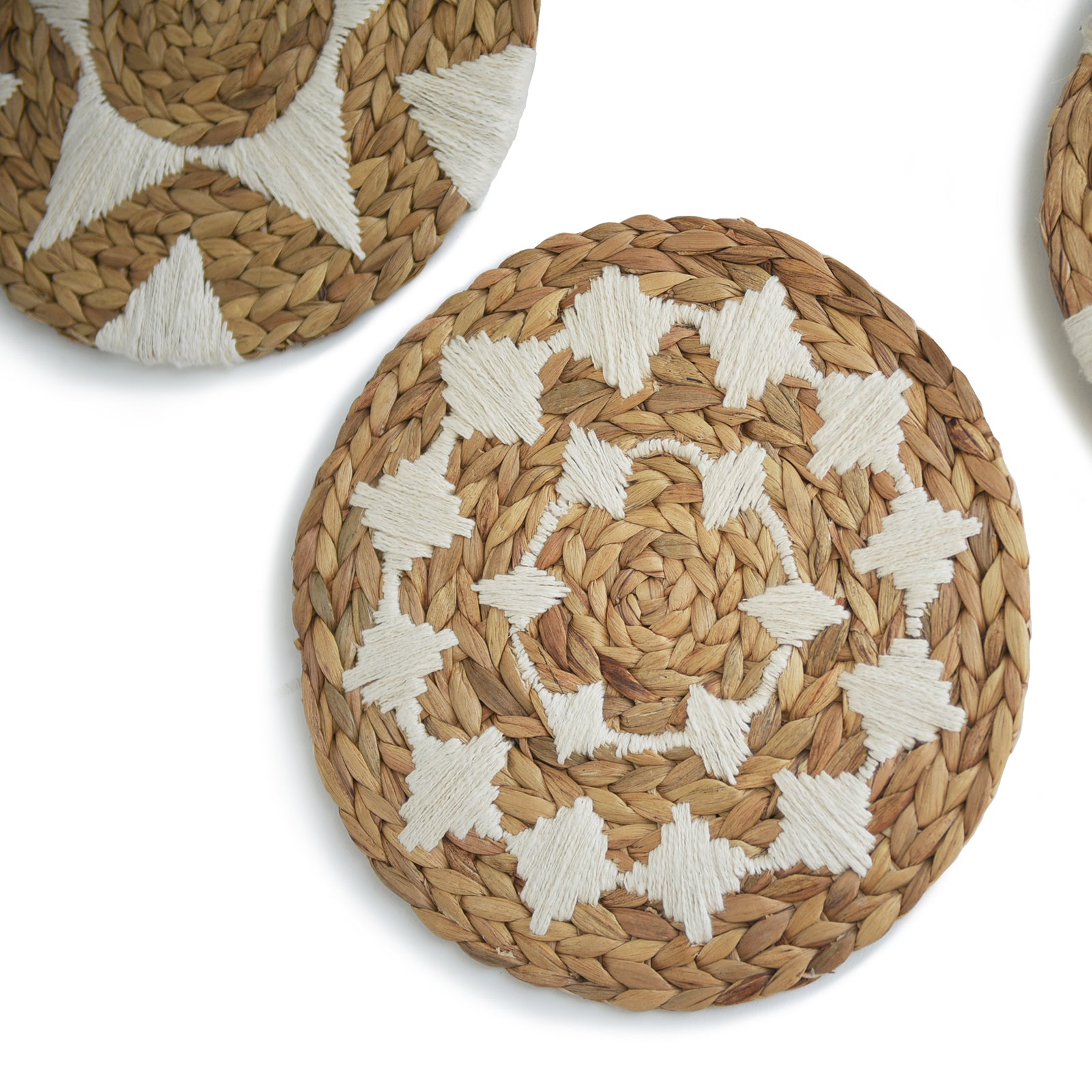 Woven Wall Basket Decor Set of 3 Boho Wall Decor