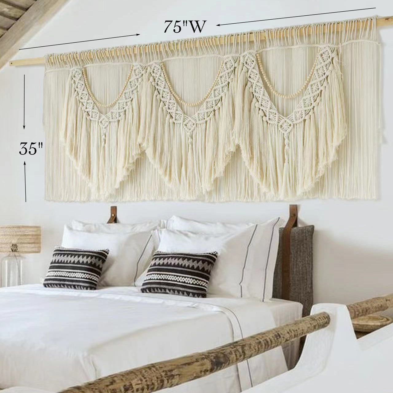 Large Macrame Wall Hanging Craftsmanship Boho Wall Decor