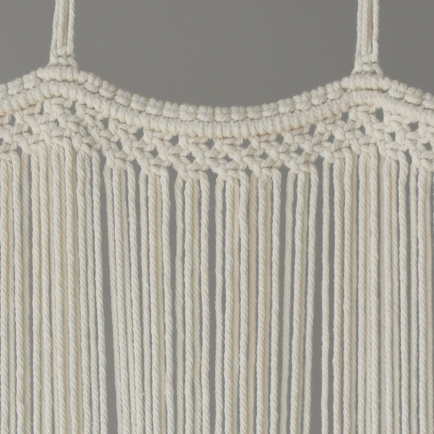 Macrame Curtain Handmade Ivory Boho Curtains for Bedroom