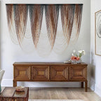 Macrame Wall Hanging Brown Dip-Dyed Large Macrame Wall Decor For Living Room