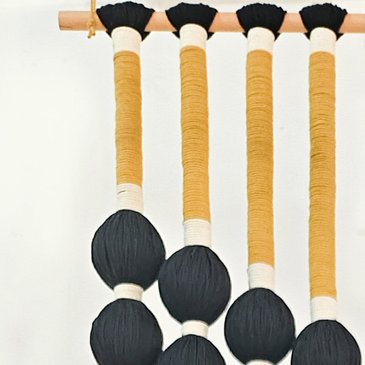 Custom Macrame Wall Hanging, Handmade Ball String Fiber Art, Personalized Size Color