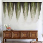 Macrame Wall Hanging Green Dip-Dyed Large Macrame Wall Decor Yarn Tapestry