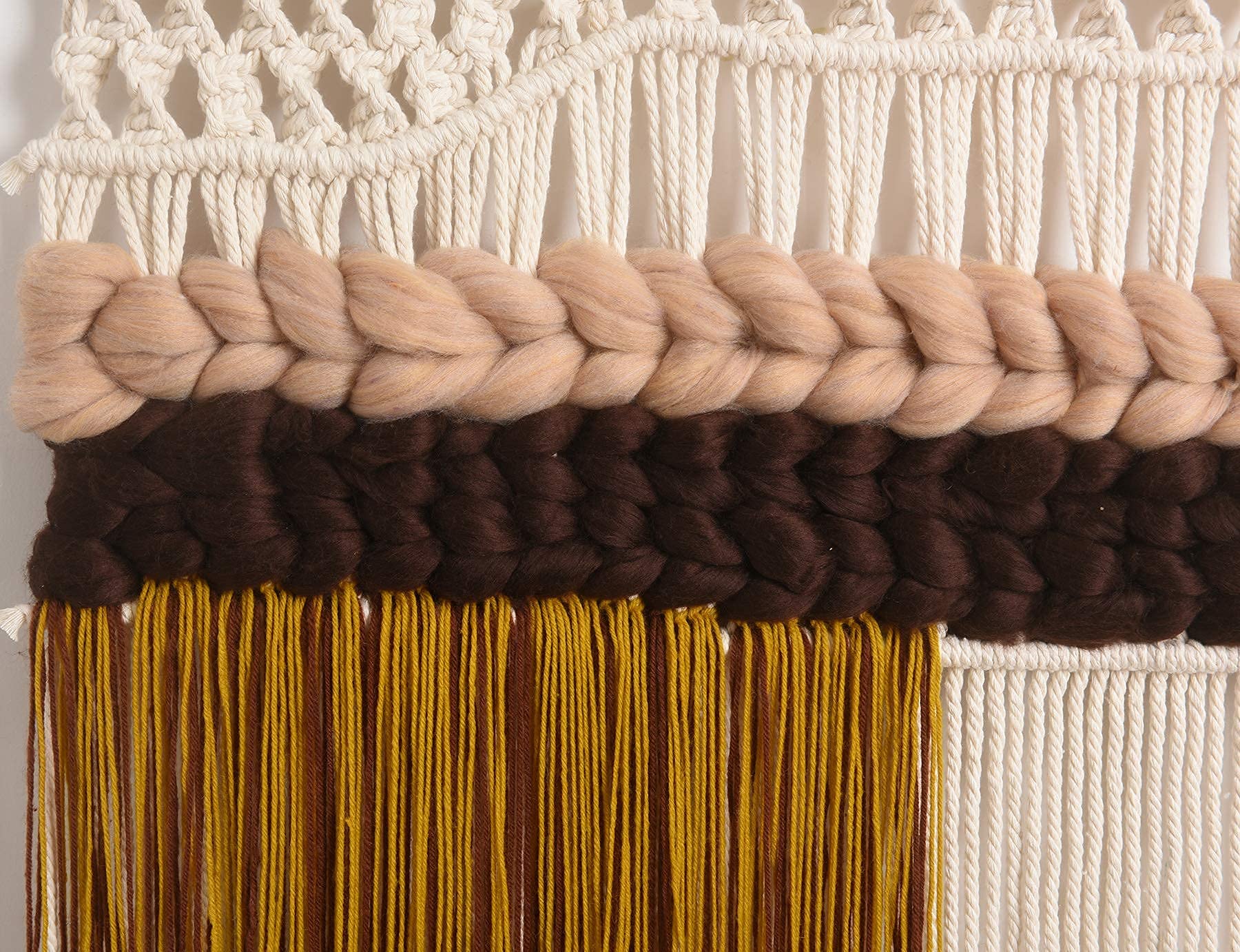 Macrame Wall Hanging Woven Large Fiber Art Handmade Home Room Decor