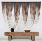 Macrame Wall Hanging Brown Dip-Dyed Large Macrame Wall Decor For Living Room