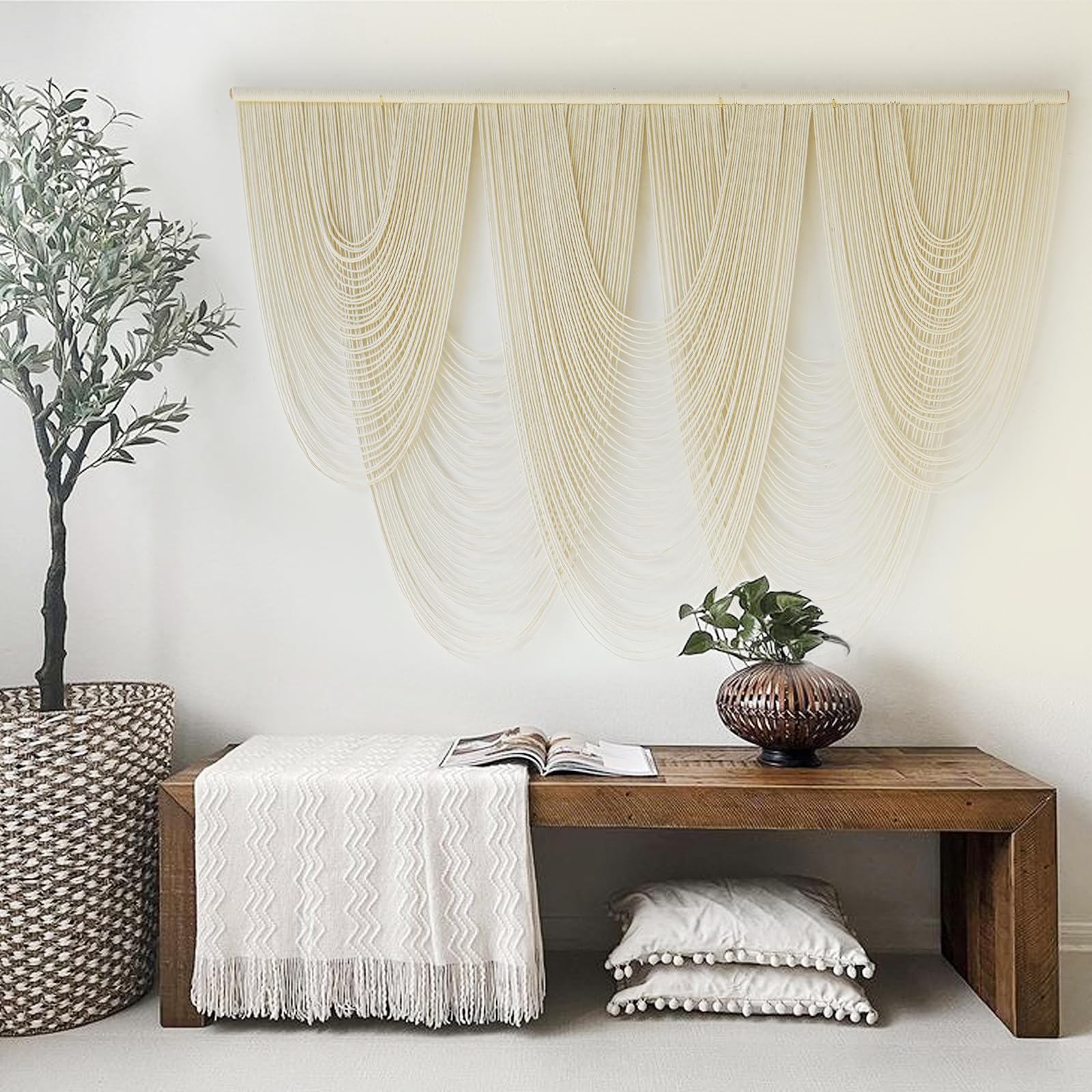 Macrame Wall Hanging Yarn Art Fiber Wall Modern Decor