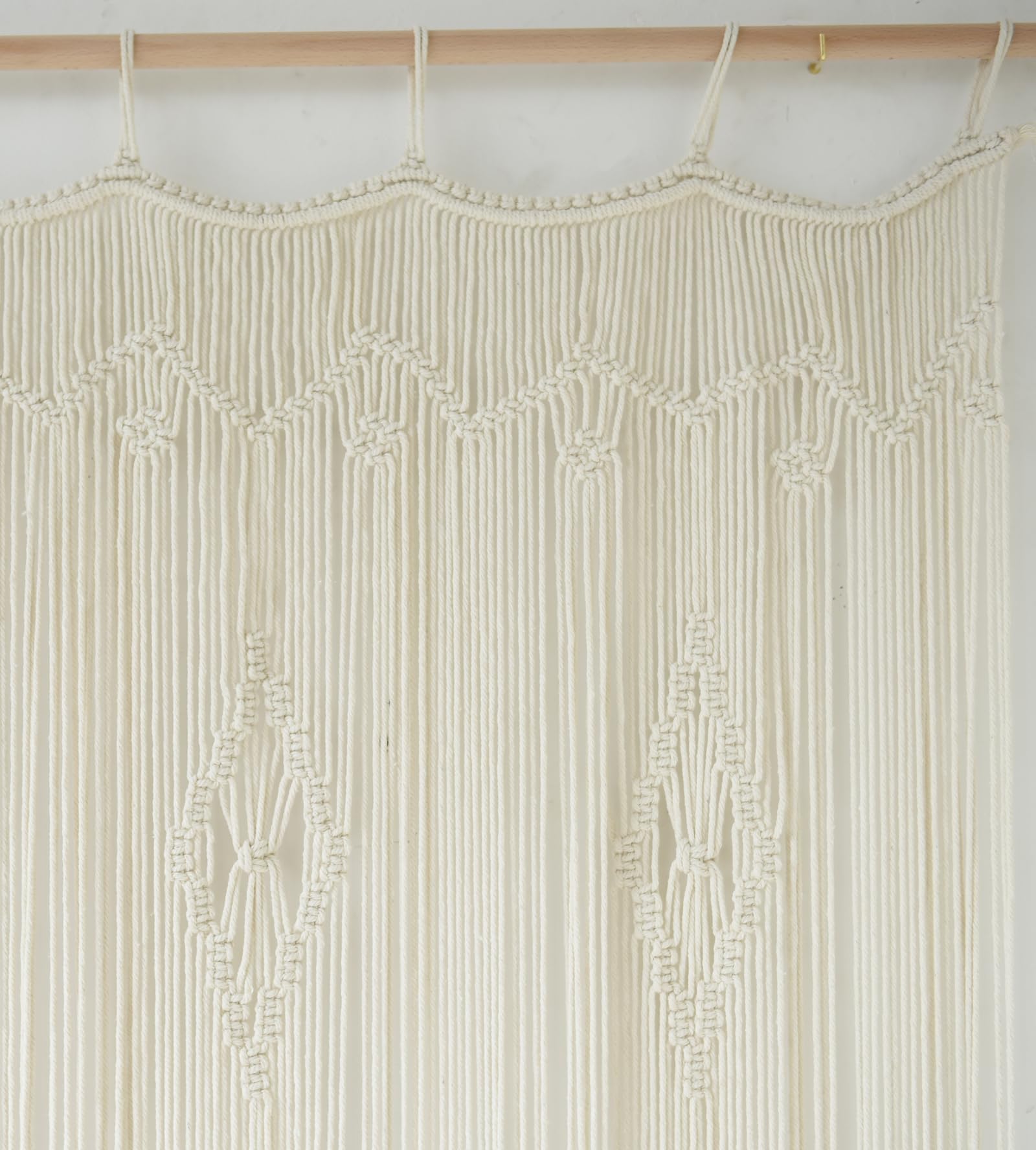 Macrame Curtain Long Cotton Window Curtain Panel Wedding Backdrop