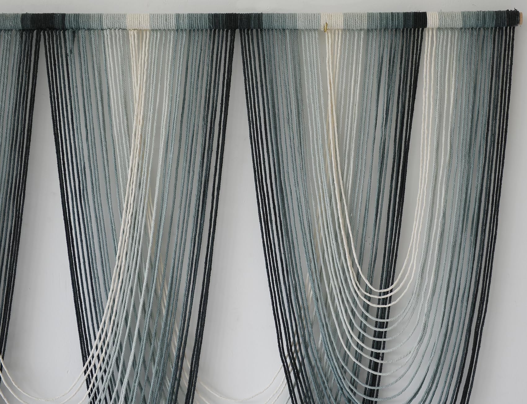 Large Macrame Wall Hanging Dip-Dyed Boho Wall Decor Craftsmanship Fiber Art