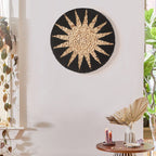 Woven Basket Wall Décor Black Woven Placemats Home Boho Wall Décor