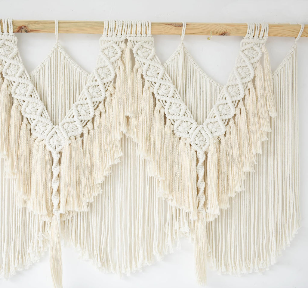 Macrame Wall Hanging Wedding Hanger Boho Fiber Art Home Room Decor