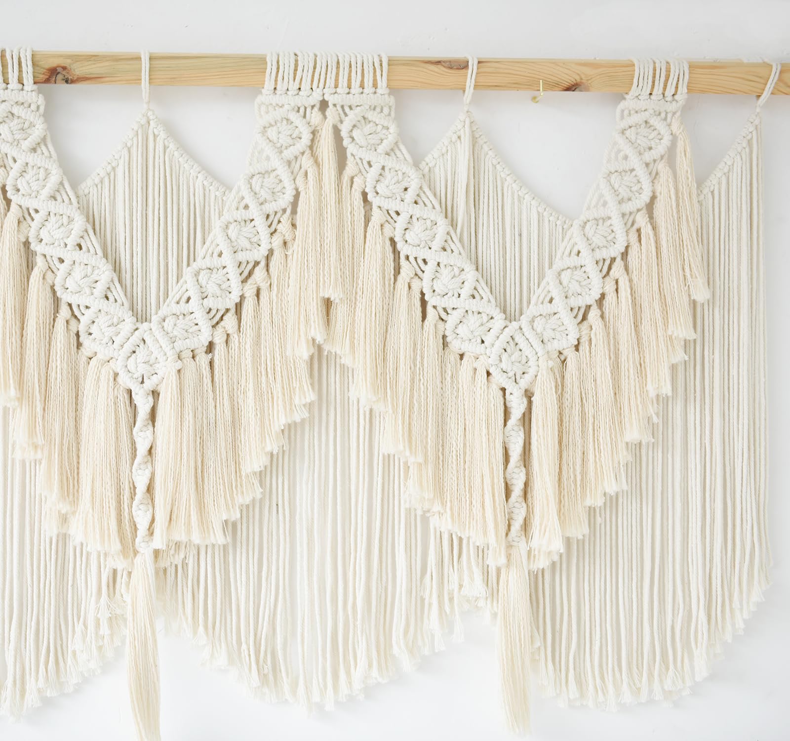 Macrame Wall Hanging Wedding Hanger Boho Fiber Art Home Room Decor