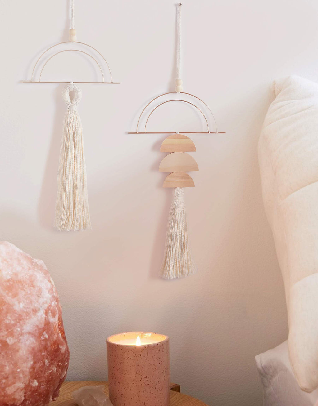 Macrame Wall Hanging Bohemian Home Wall 2 Pcs