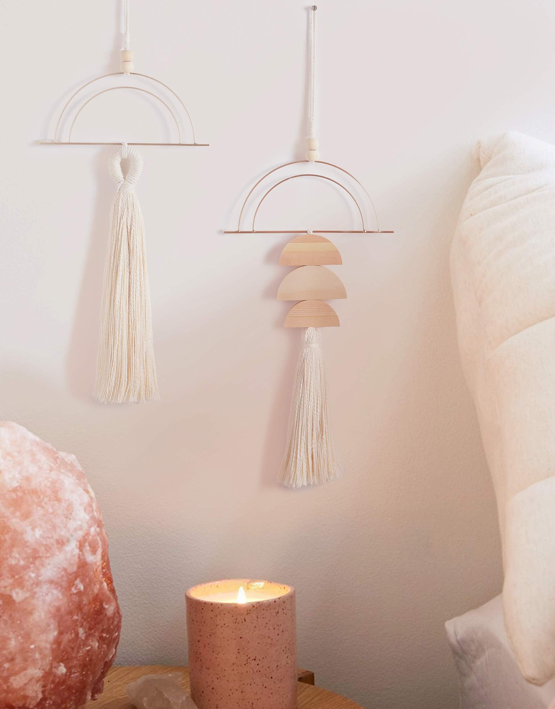 Macrame Wall Hanging Bohemian Home Wall 2 Pcs