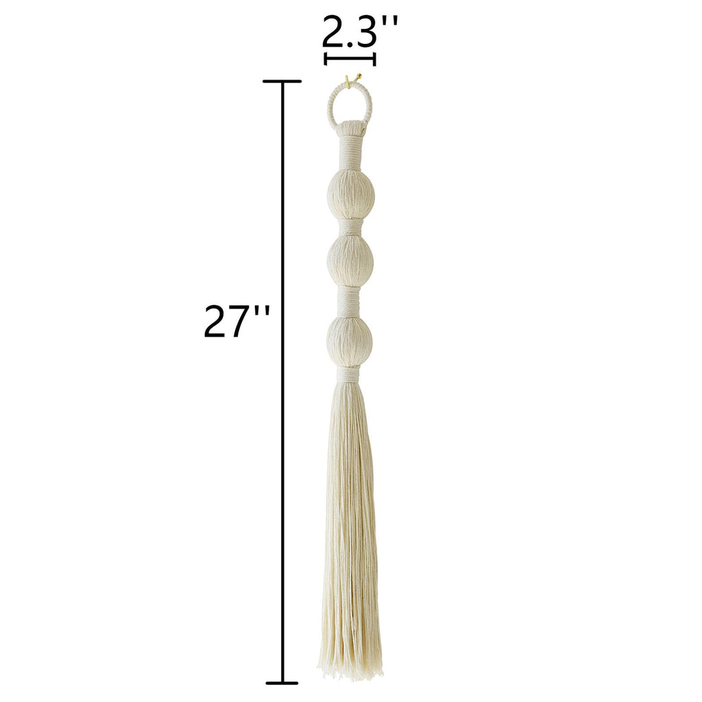Macrame Wall Hanging Small Sphericity Cotton Textile Tassel
