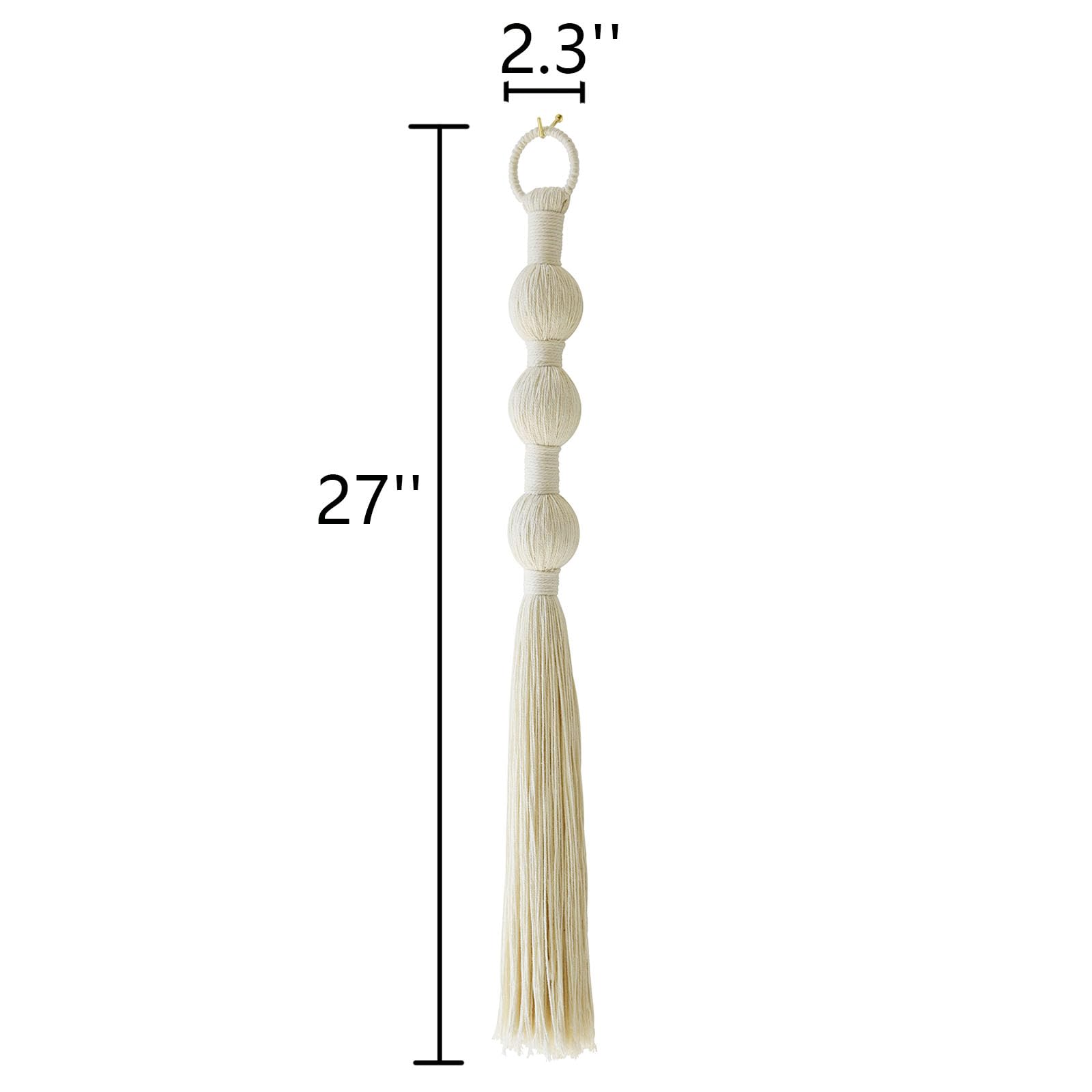 Macrame Wall Hanging Small Sphericity Cotton Textile Tassel