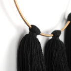 Boho Wall Decor Black Macrame Wall Hanging Metal Wall Art Cute Home Small Wall Decor