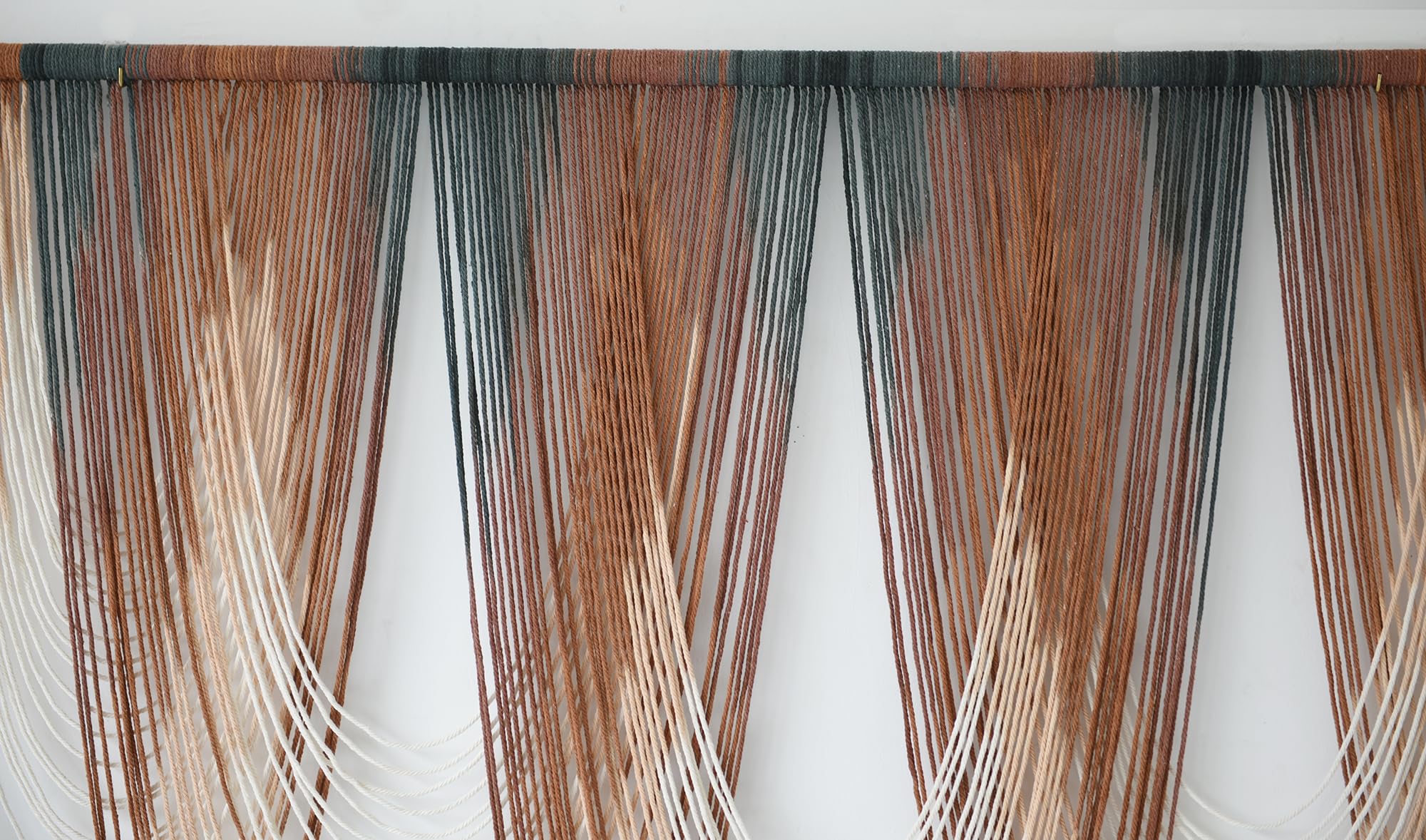 Macrame Wall Hanging Brown Dip-Dyed Large Macrame Wall Decor For Living Room