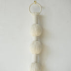 Macrame Wall Hanging Small Sphericity Cotton Textile Tassel
