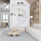 Yarn Macrame Wall Hanging Fiber Wall Art White Beads Tassel Home Decor