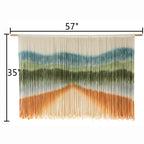 Macrame Wall Hanging Dip-Dye Chic Home Decor Living Room Backdrop