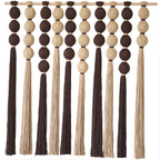 Macrame Wall Hanging Brown Khaki Sphericity Cotton Textile Yarn Wall Art