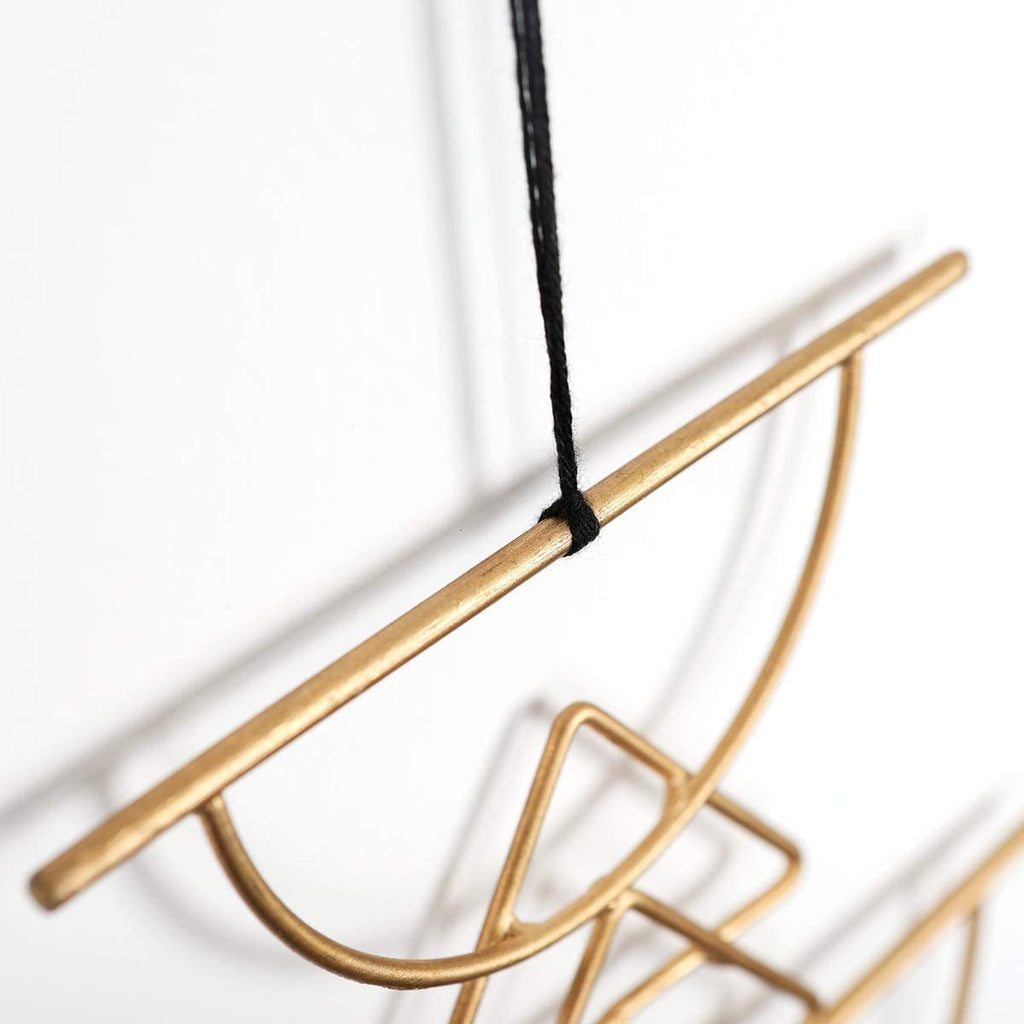 Boho Wall Decor Black Macrame Wall Hanging Metal Wall Art Cute Home Small Wall Decor