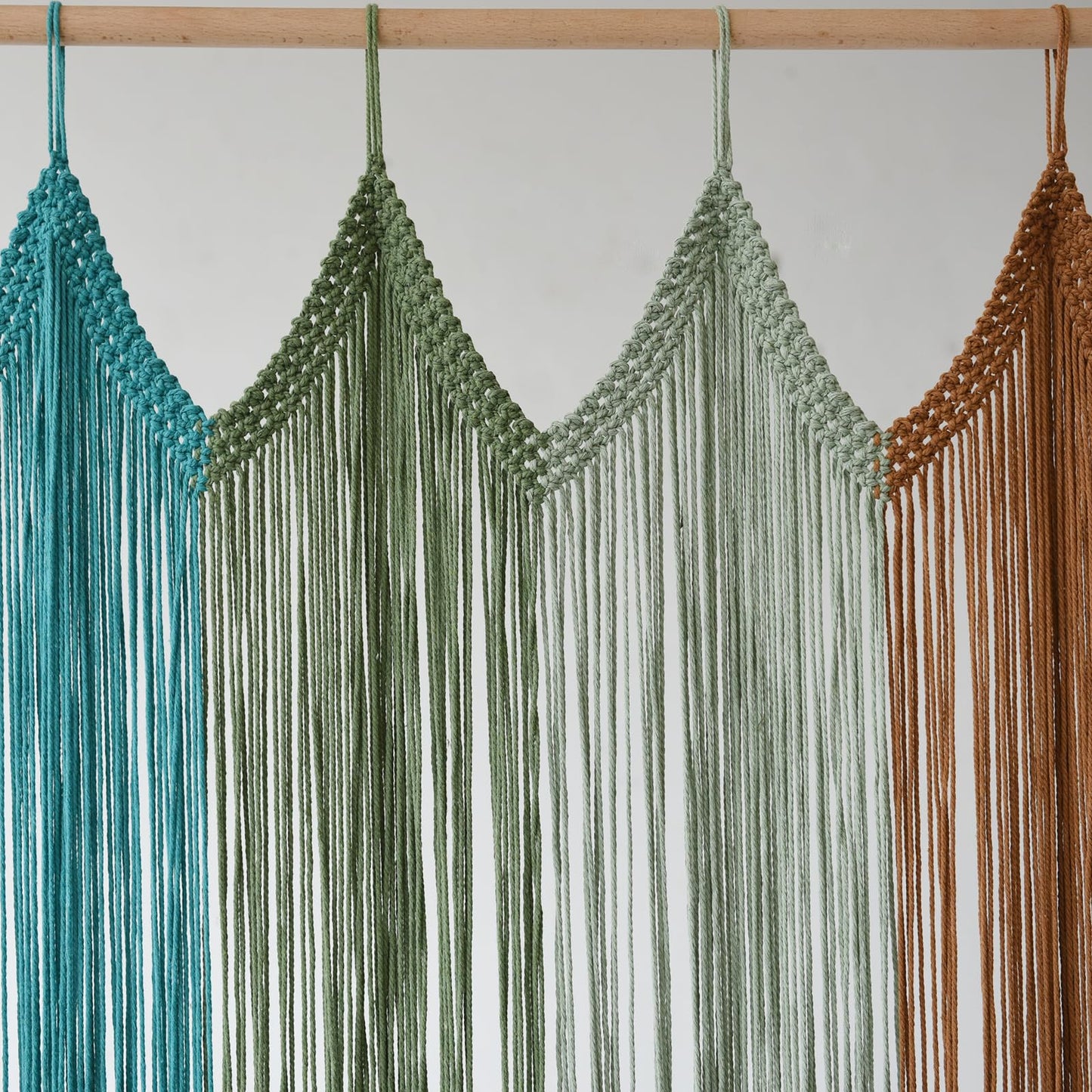 Macrame Curtain Boho Doorway Window Curtains for Wall Door Divider Windows Door Wedding Background(Colorful)