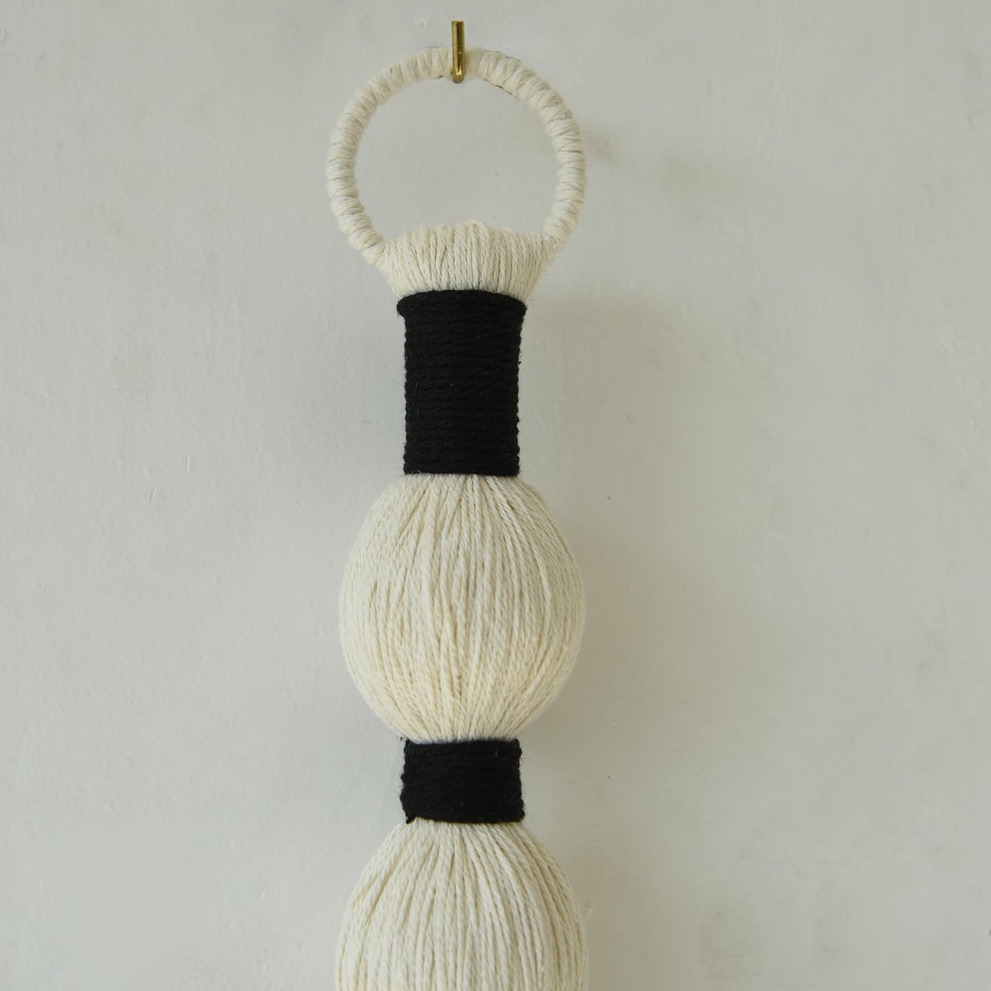 Boho Decor Small Sphericity Cotton Textile Tassel  27'' L x 2.3'' W