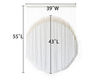 Yarn Macrame Wall Hanging Fiber Wall Art White Beads Tassel Home Decor