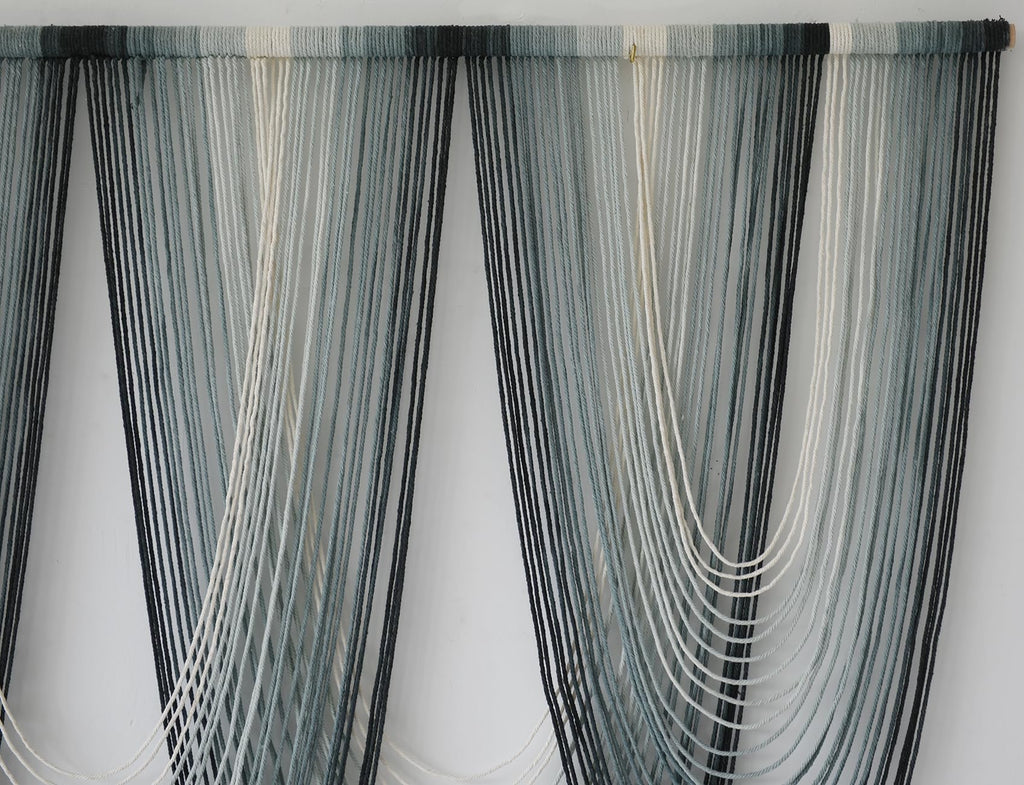 Large Macrame Wall Hanging Dip-Dyed Boho Wall Decor Craftsmanship Fiber Art