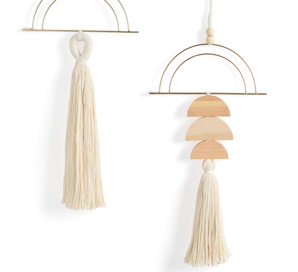 Macrame Wall Hanging Bohemian Home Wall 2 Pcs