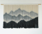 Macrame Wall Hanging Mountain Dip-Dyed Macrame Wall Decor