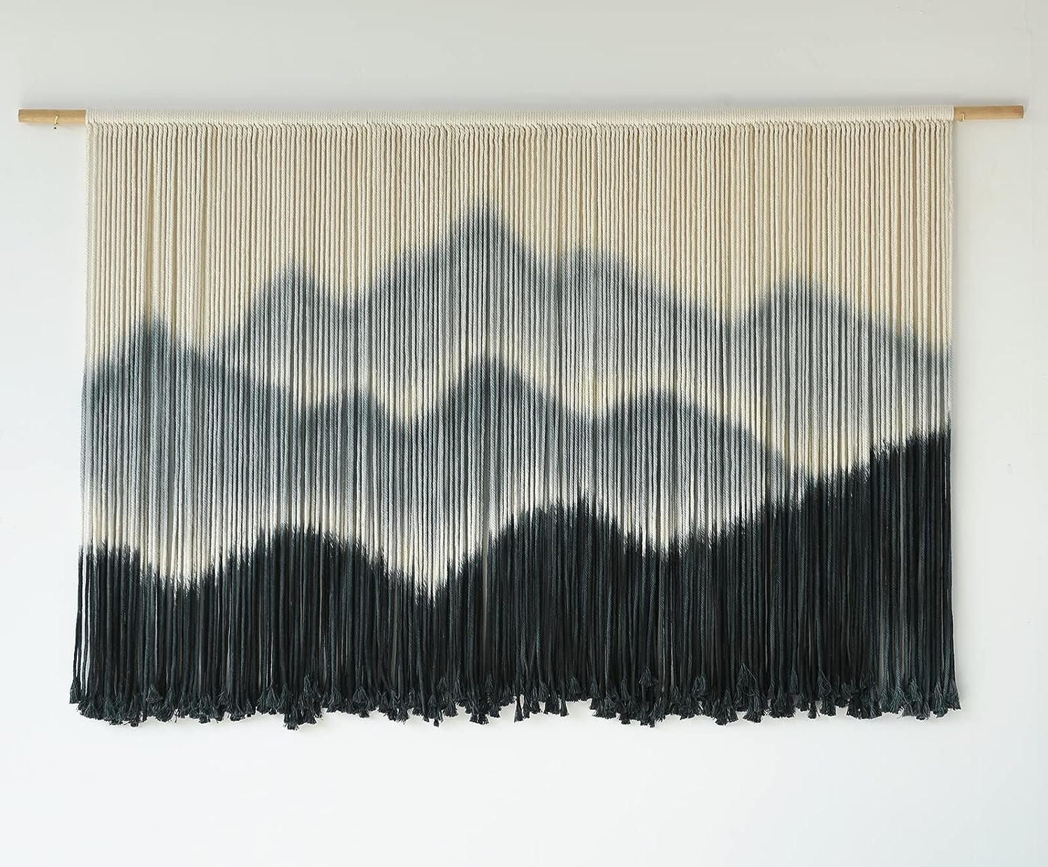 Macrame Wall Hanging Mountain Dip-Dyed Macrame Wall Decor