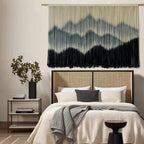 Macrame Wall Hanging Mountain Dip-Dyed Macrame Wall Decor