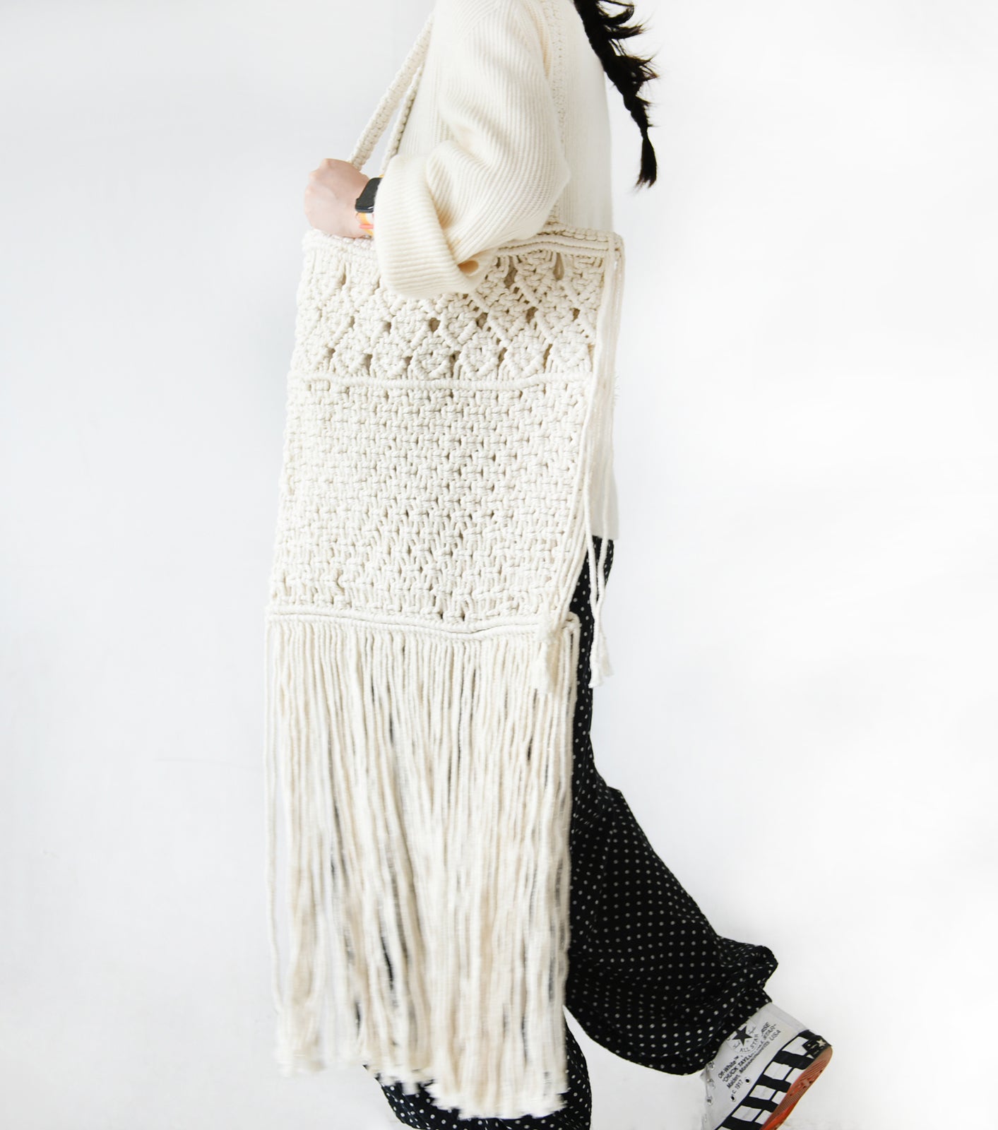 Tote Bag Handmade Woven Cotton