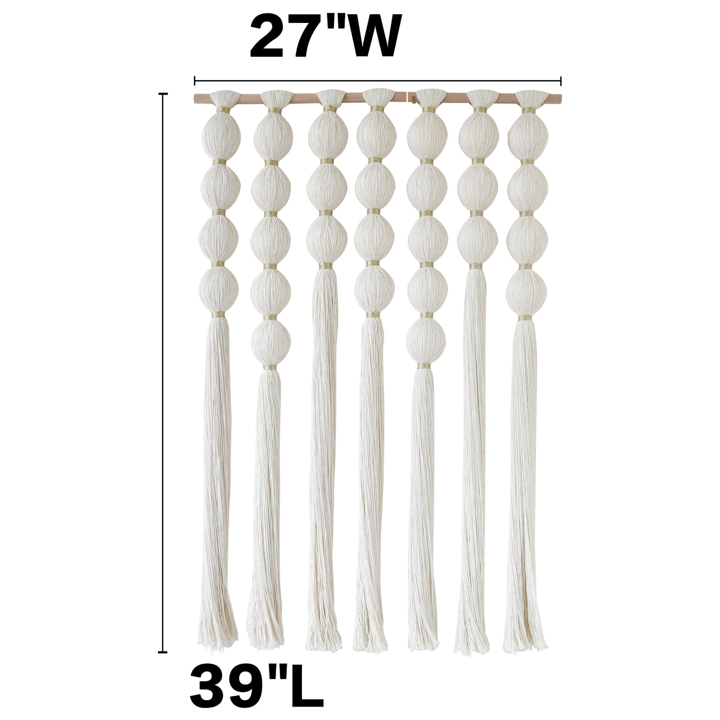 Macrame Wall Hanging Boho Wall Decor Ball Tassels