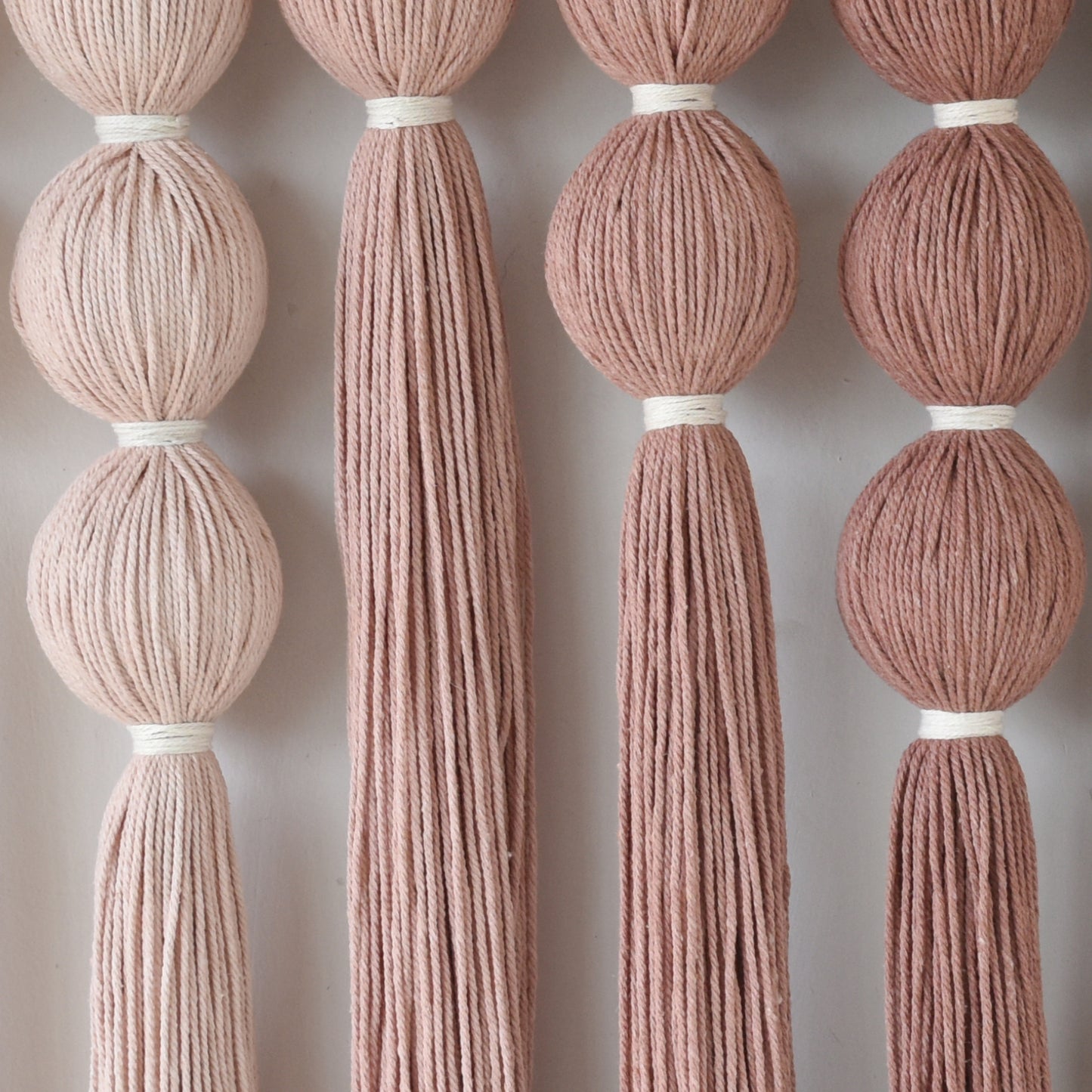 Pink Macrame Wall Hanging Yarn Wall Art Boho Wall Decor