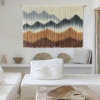 Macrame Wall Hanging Mountain Dip-Dyed Macrame Wall Decor