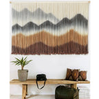 Macrame Wall Hanging Mountain Dip-Dyed Macrame Wall Decor