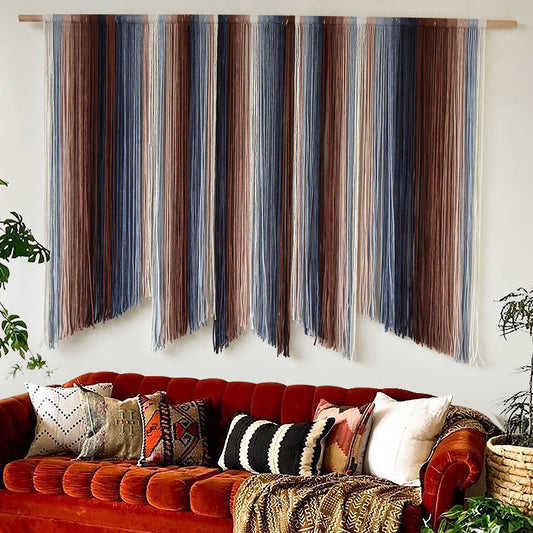 Macrame Wall Hanging Dip Dye Large Yarn Wall Art