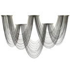 Large Macrame Wall Hanging Dip-Dyed Grey Purple Craftsmanship Fiber Art