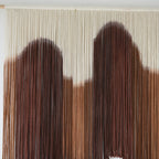 Macrame Wall Hanging Brown Dip-Dyed Large Handmade