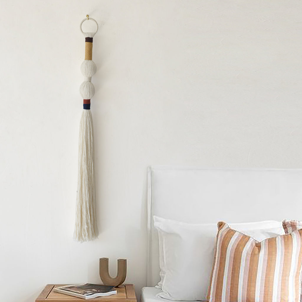 Macrame Wall Hanging Yarn Wall Art Small Sphericity Fiber Art