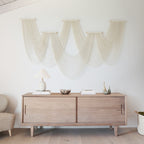 Macrame Wall Hanging Home Decor Modern Fiber Wall Art Geometric Decoration