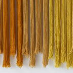 Yellow Macrame Wall Hanging Beads Tassels Decor