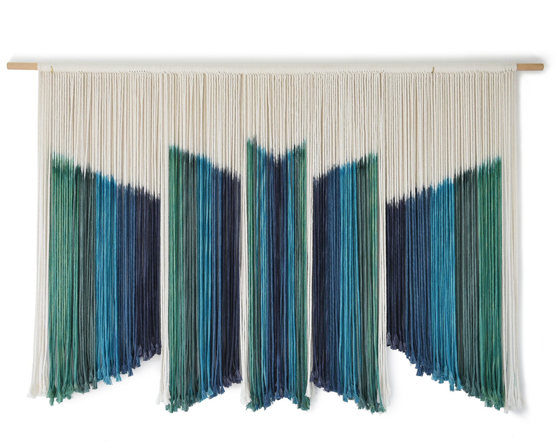 Large Macrame Wall Hanging Dip-Dyed Yarn Art Boho Macrame Wall Room Decor