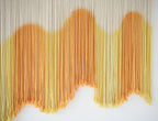 Macrame Wall Hanging Yellow Dip-Dyed Boho Macrame Wall Decor